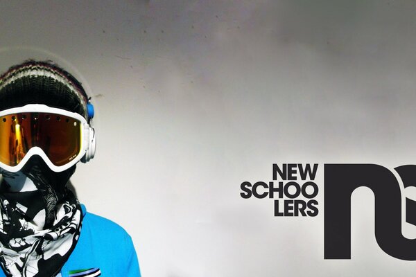 Advertising of athletes equipment on snowboards