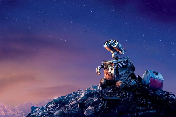 Valli looks sadly at the night sky