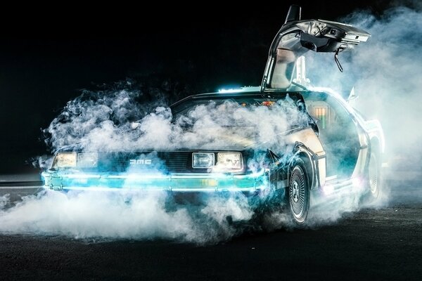 Une machine à remonter le temps à la vapeur de retour vers le futur