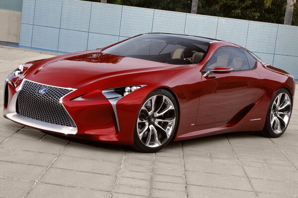 Auto lexus LF-lc rosso