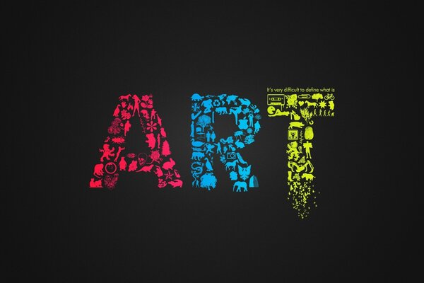 Letras como arte arte, minimolozm