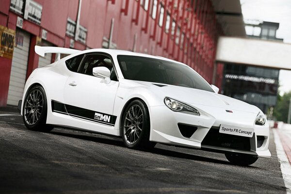 Toyota-Sport-weißes Auto