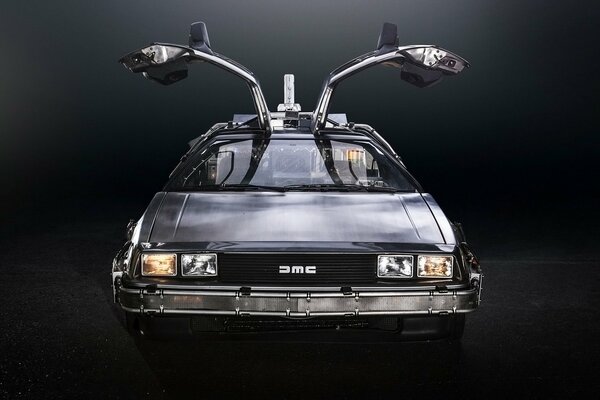 The Dark Delorian from the movie Back to the Future