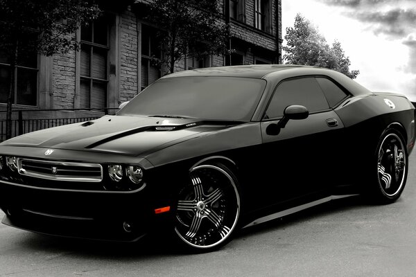 Tuned Black Dodge Challenger Asanti