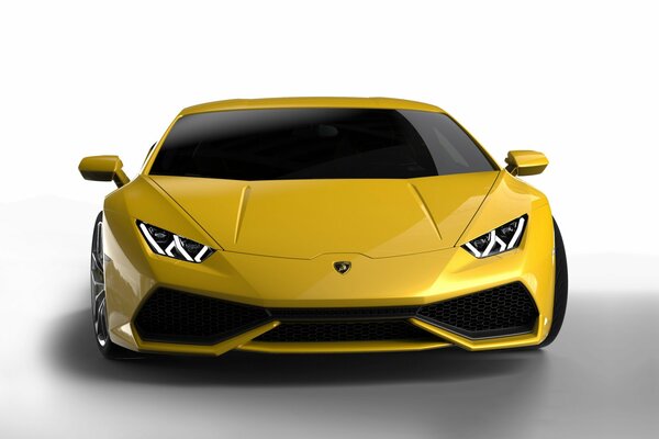 Zholtaya Lamborghini on a light background
