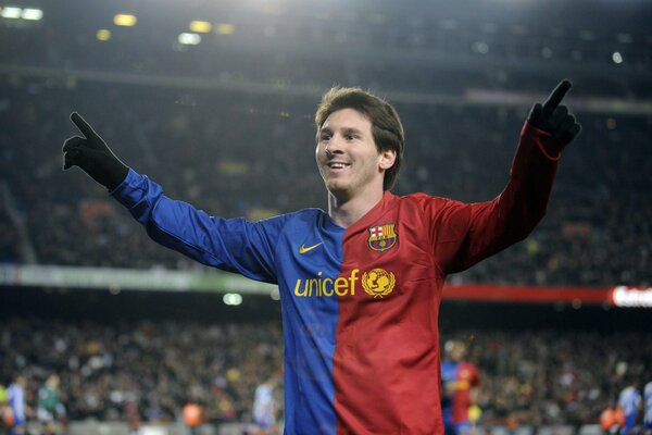 Cherish Messi rejoices in scoring a goal