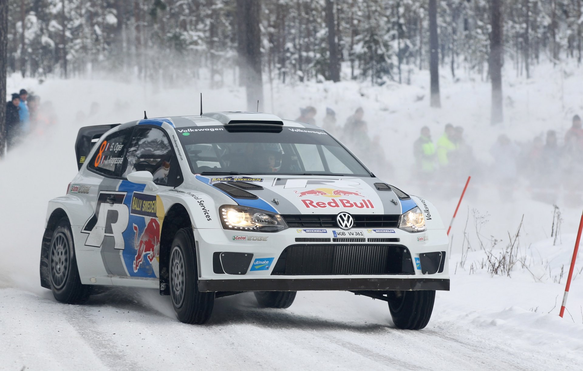 volkswagen polo nieve wrc sébastien ogier rally invierno rally bosque