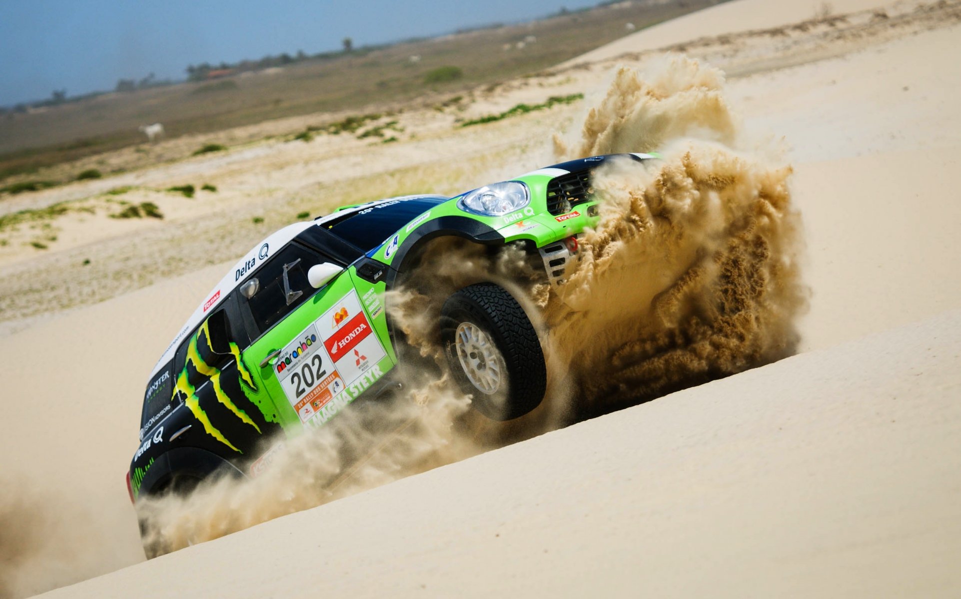 mini cooper mini mini cooper dakar x-raid rally verde sabbia velocità corsa sport