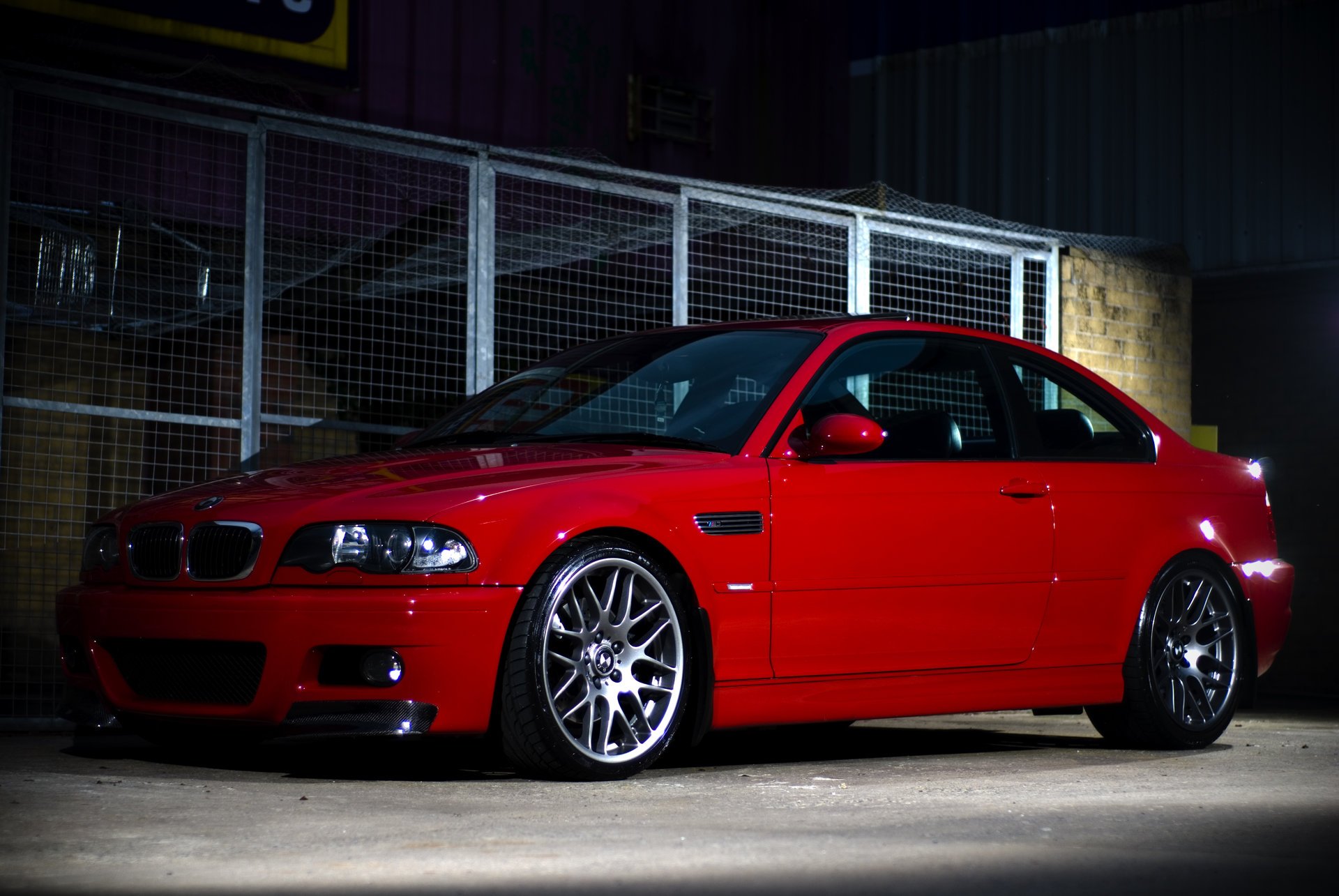 bmw m3 e46 red bmw coupe red reflection