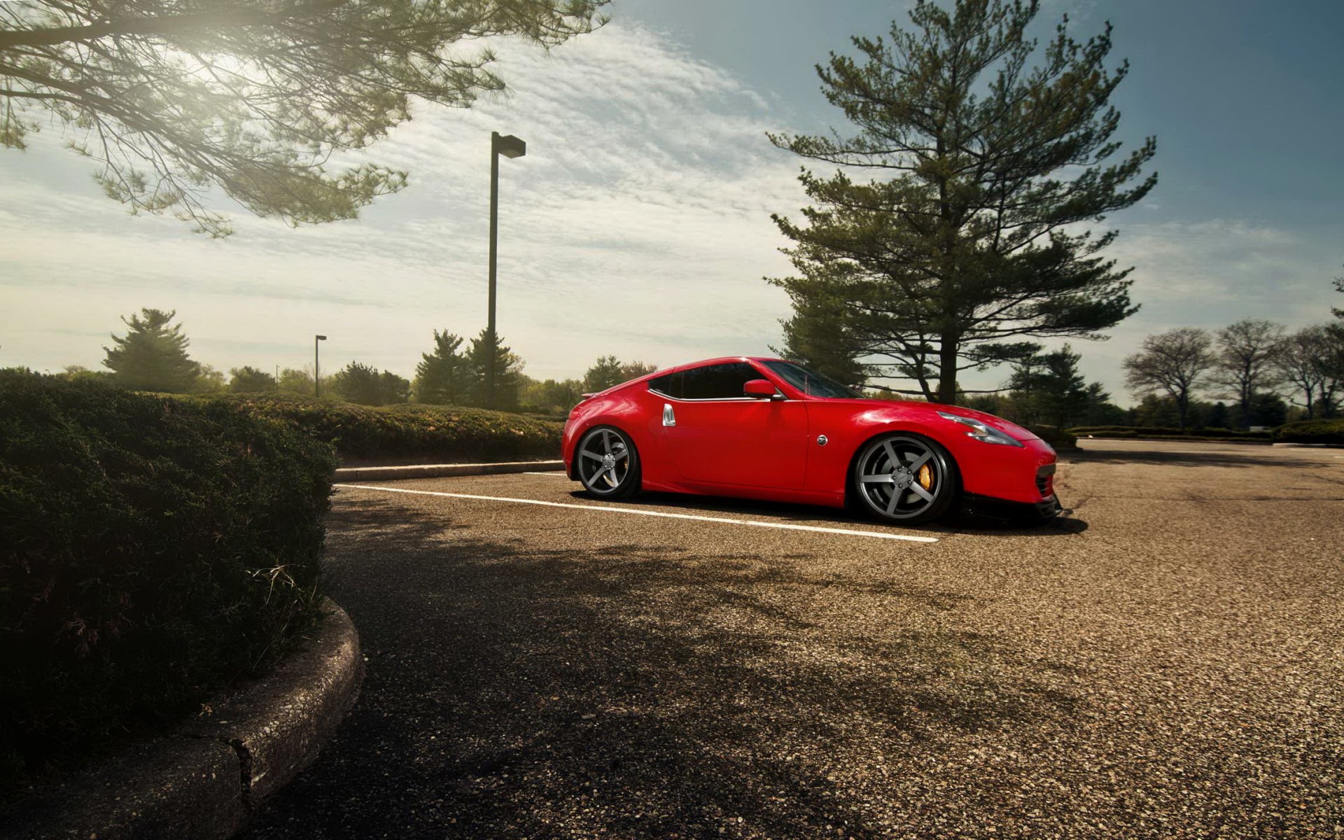 nissan coche fondo de pantalla hd nissan 370z rojo tuning