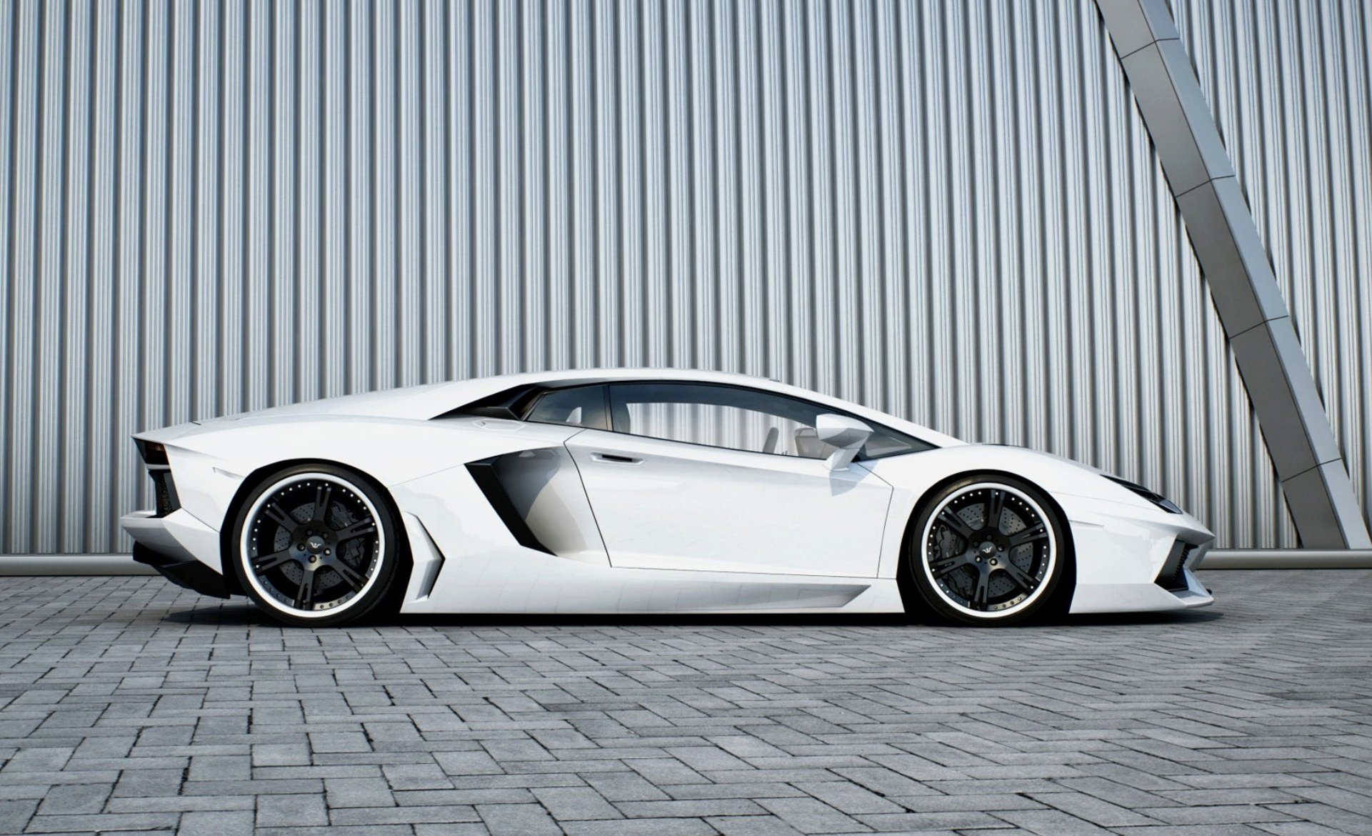 lamborghini aventador lp700-4 bianco ruote nero lamborghini aventador profilo cerchi neri parete