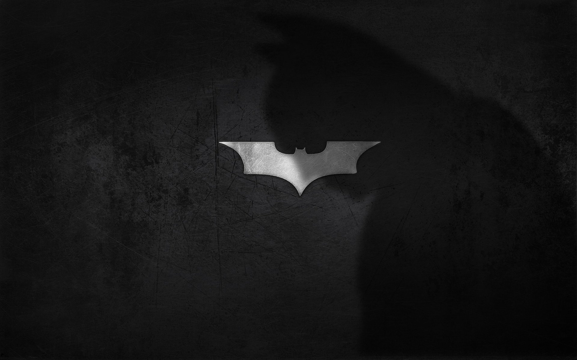 batman logo cavaliere oscuro ombra