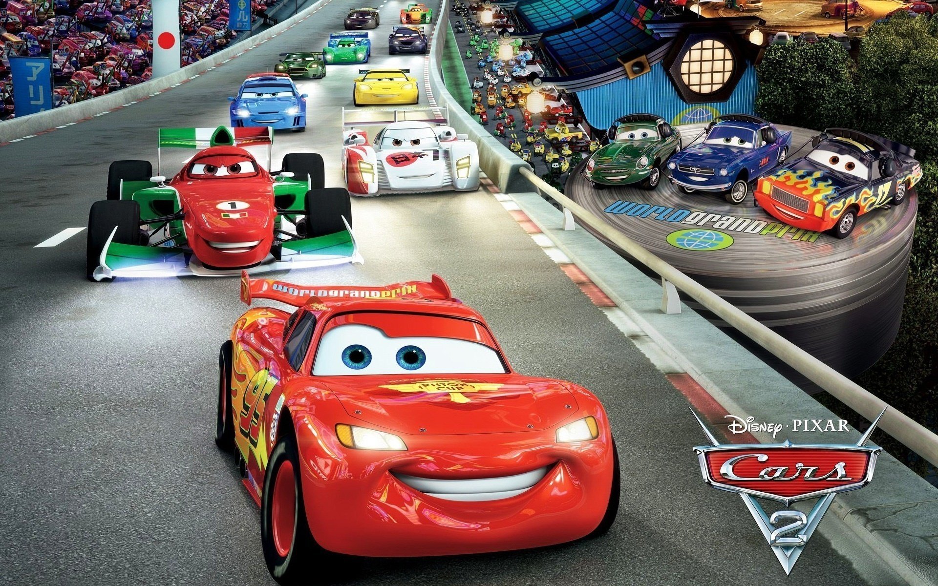 cars 2 auto sportive fulmine cars 2 pista pixar