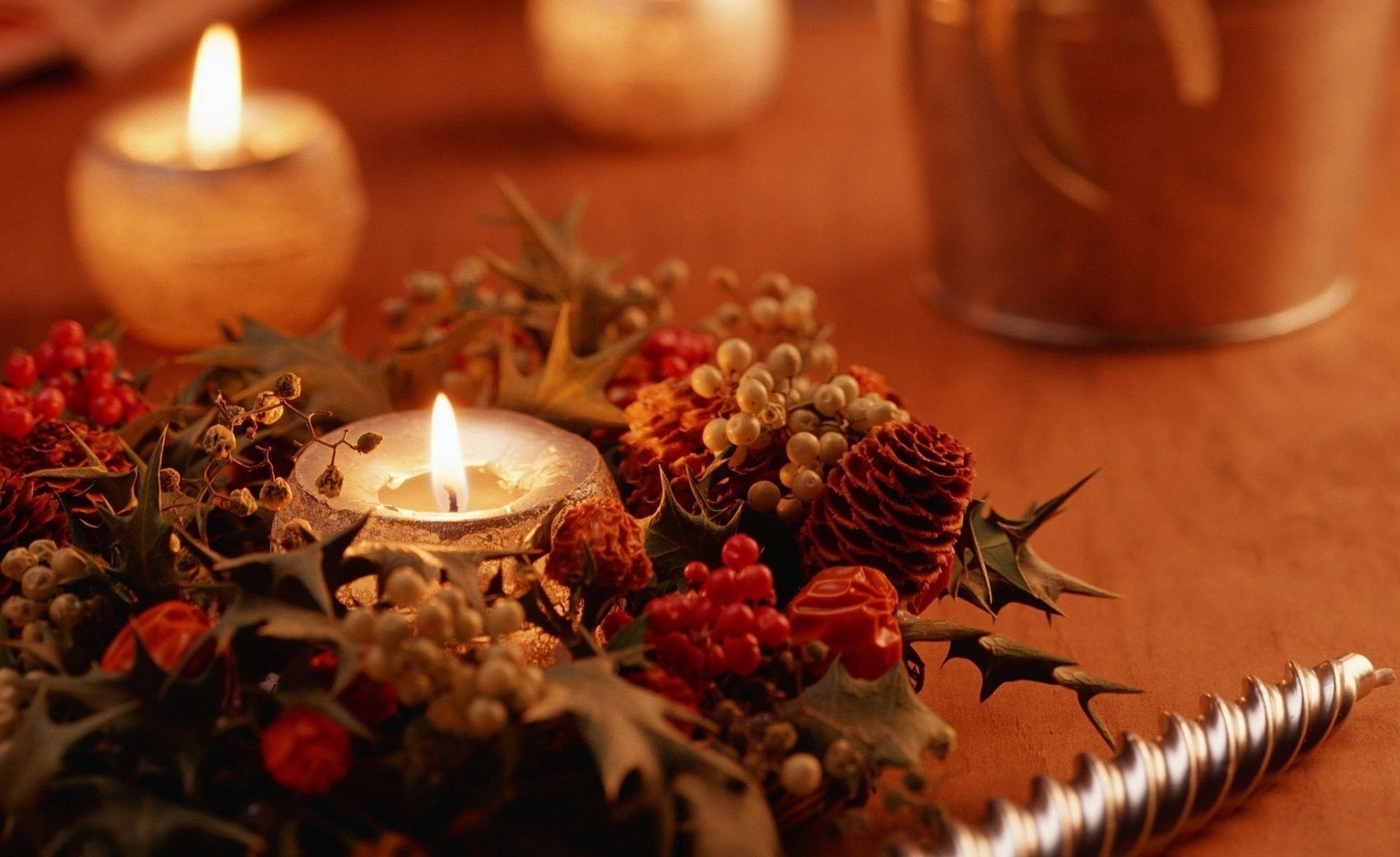 vacanza calore capodanno foto candela carta da parati fuoco natale decorazione umore foto