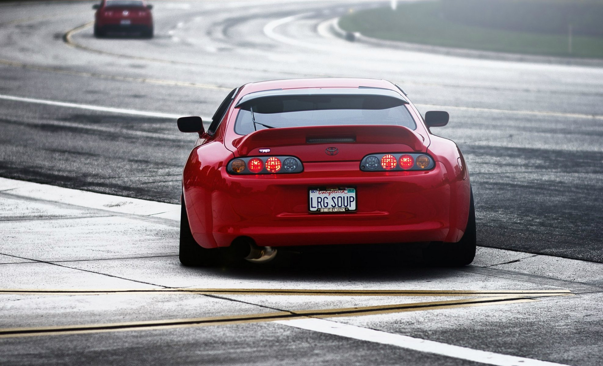 toyota above red tuning trd toyota supra red car track