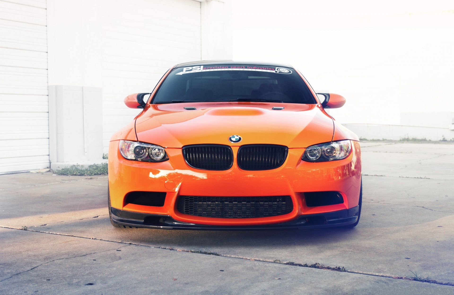 bmw m3 e92 orange bmw avant teinté réflexion