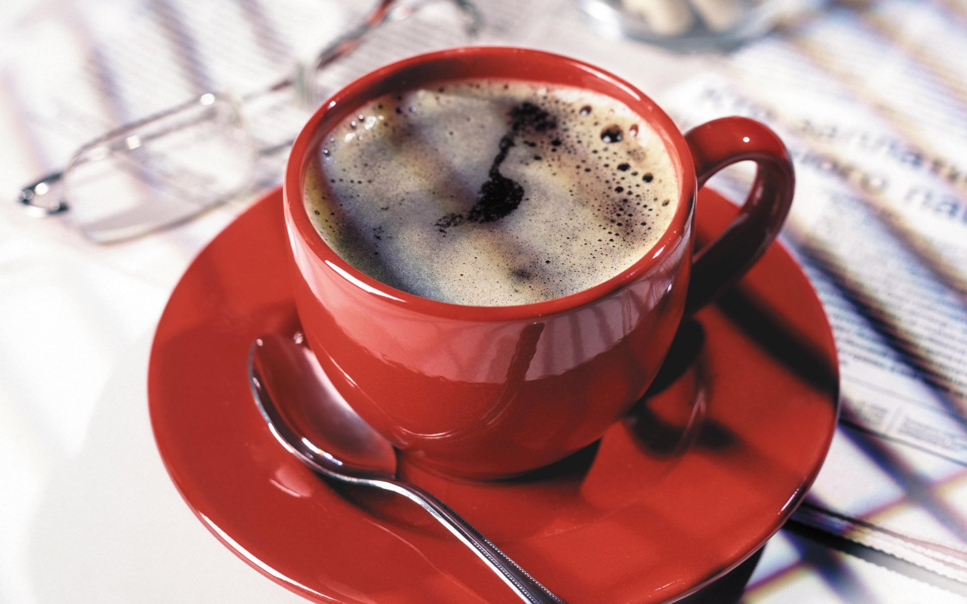 tasse tasse fond doux café rouge cuillère nourriture