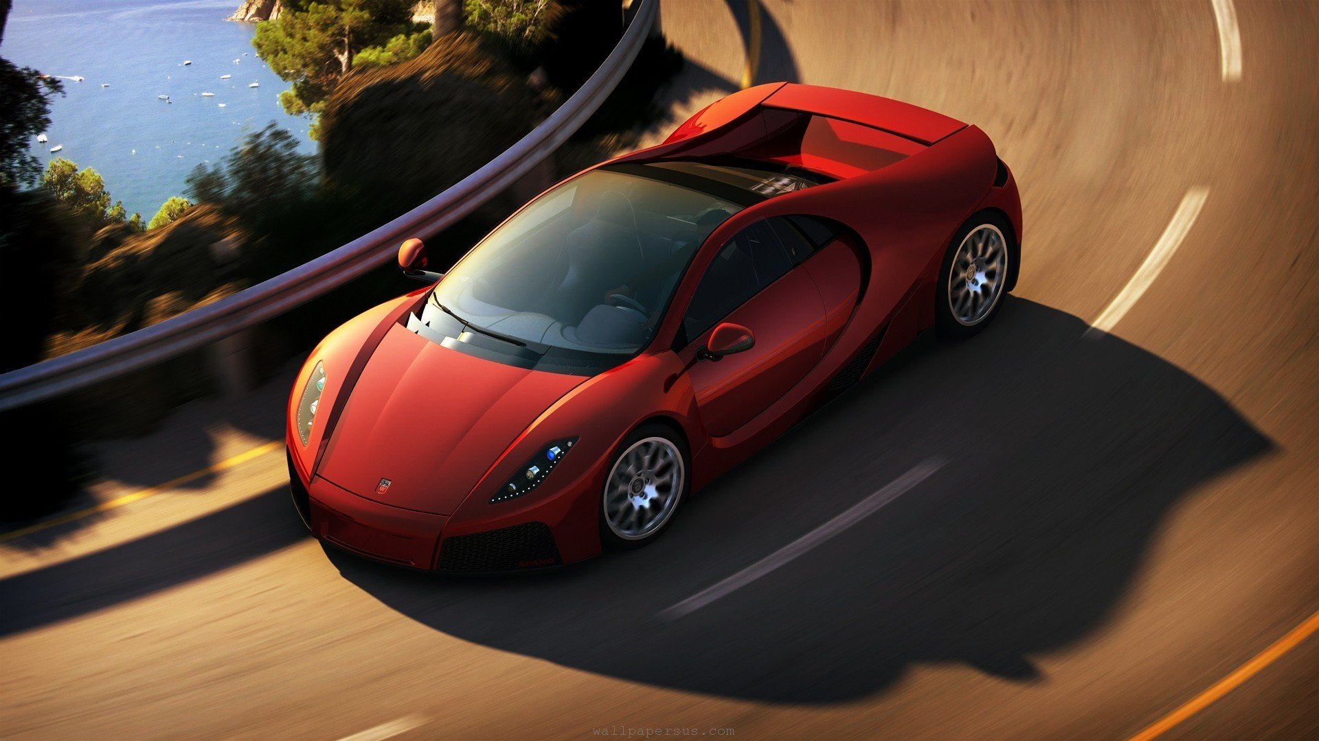 gta spano supercar track rotation in motion