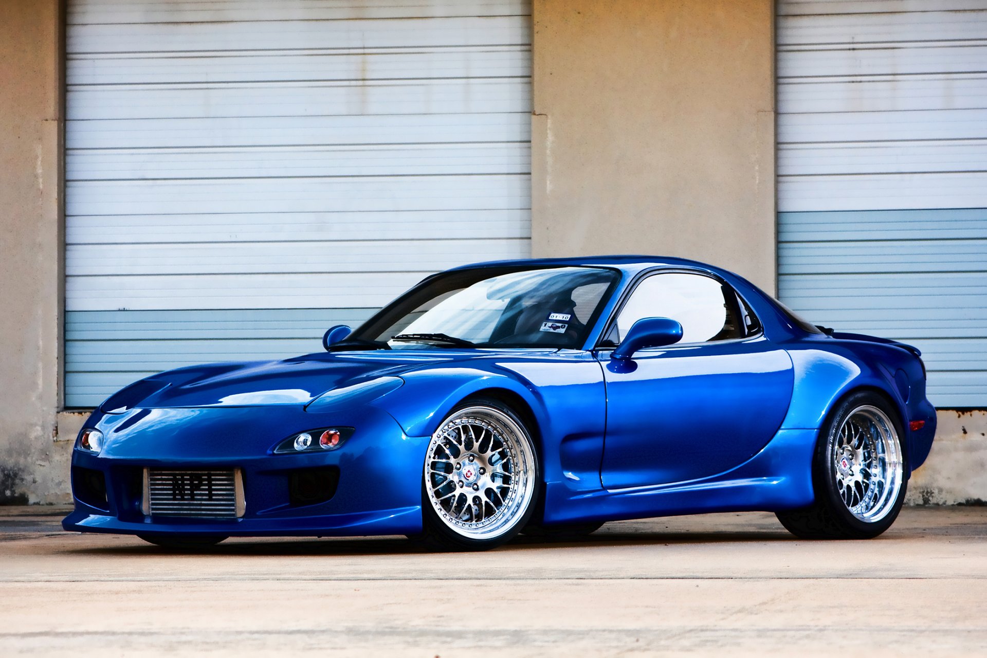 mazda rx-7 синий тюнинг