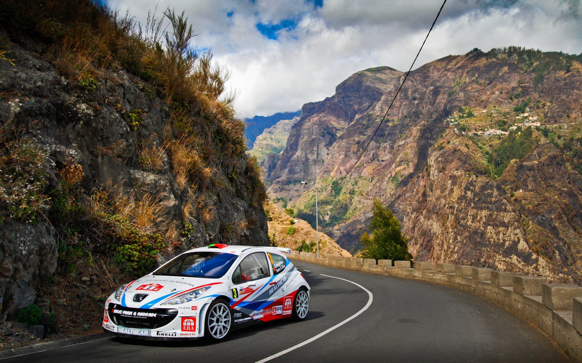 peugeot rally wrc rally white mountains road sport