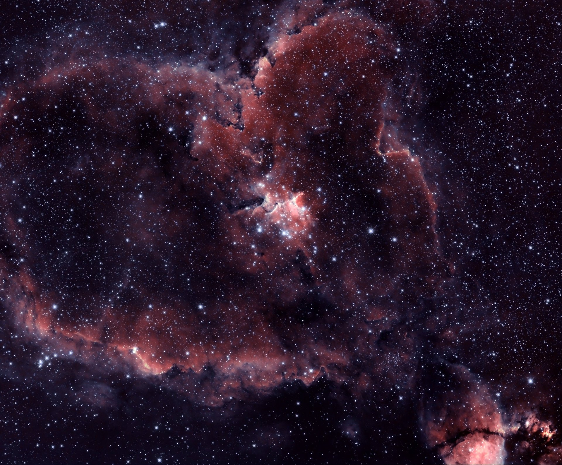 nebulosa ic 1805 corazón