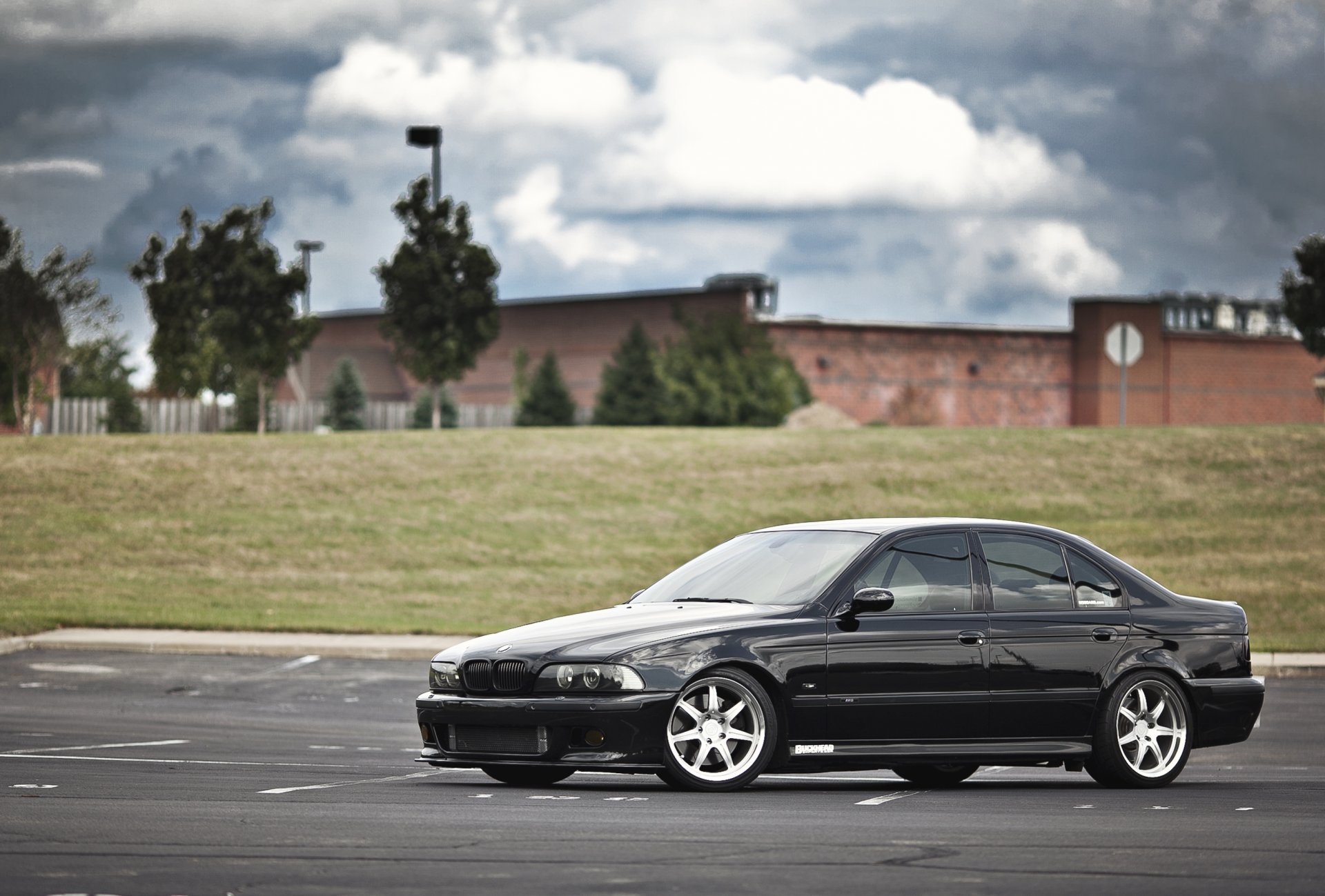 bmw m5 e39 black parking bmw side view wheel