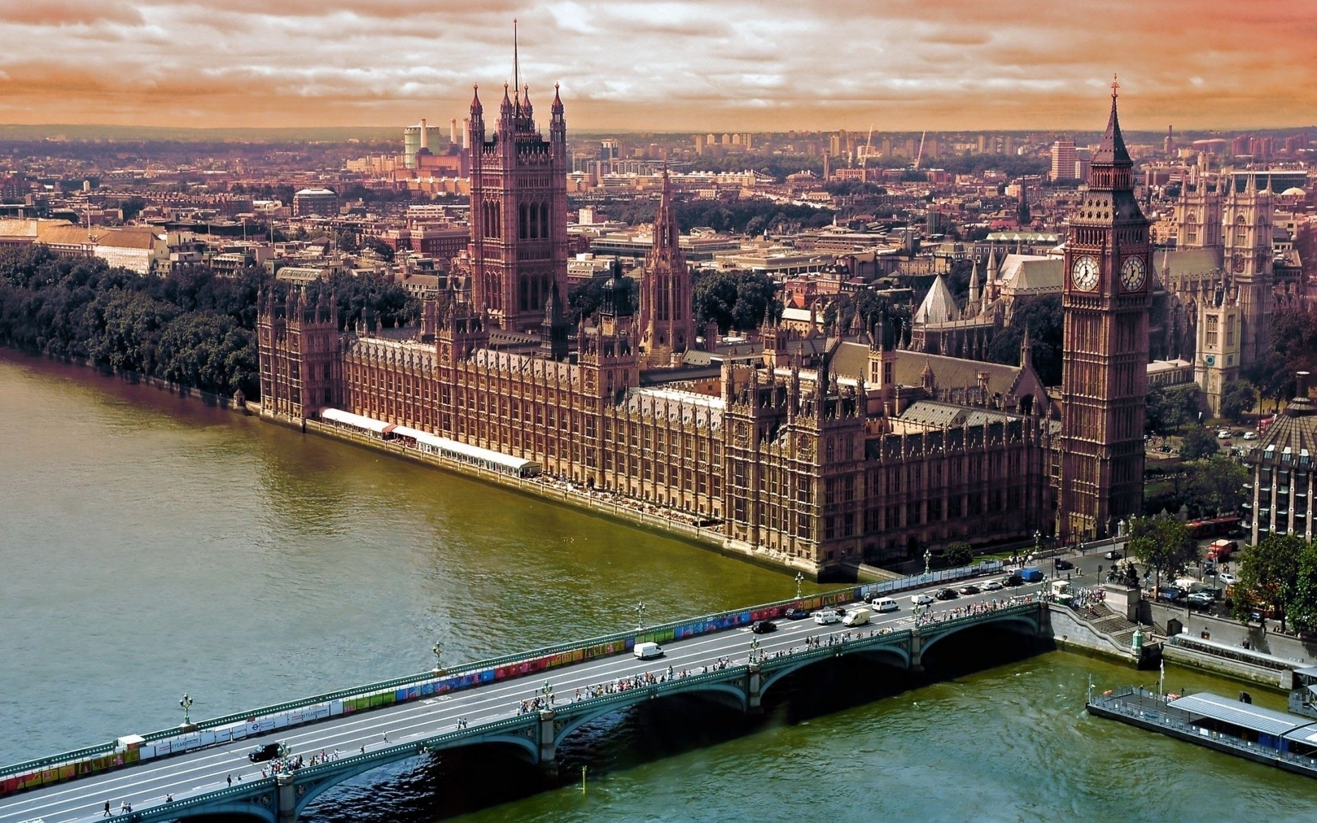 londres ville rivière londres tamise pont big ben