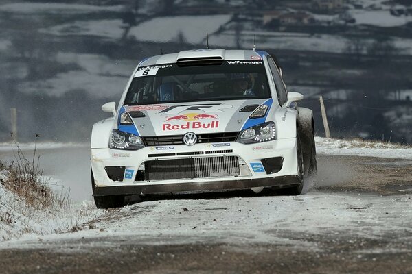 Volzwagen polo and red bull advertising