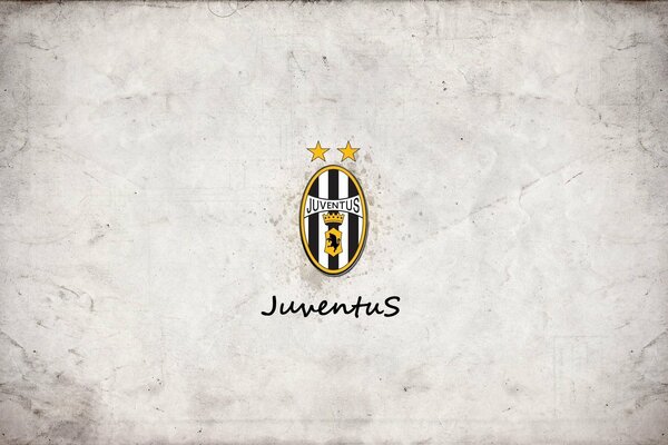 Logo du Club de football Juventus sur fond gris