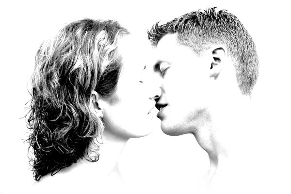 A gentle kiss in graphic processing