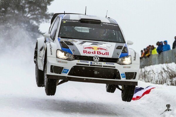 Volkswagen polo en el Rally de invierno