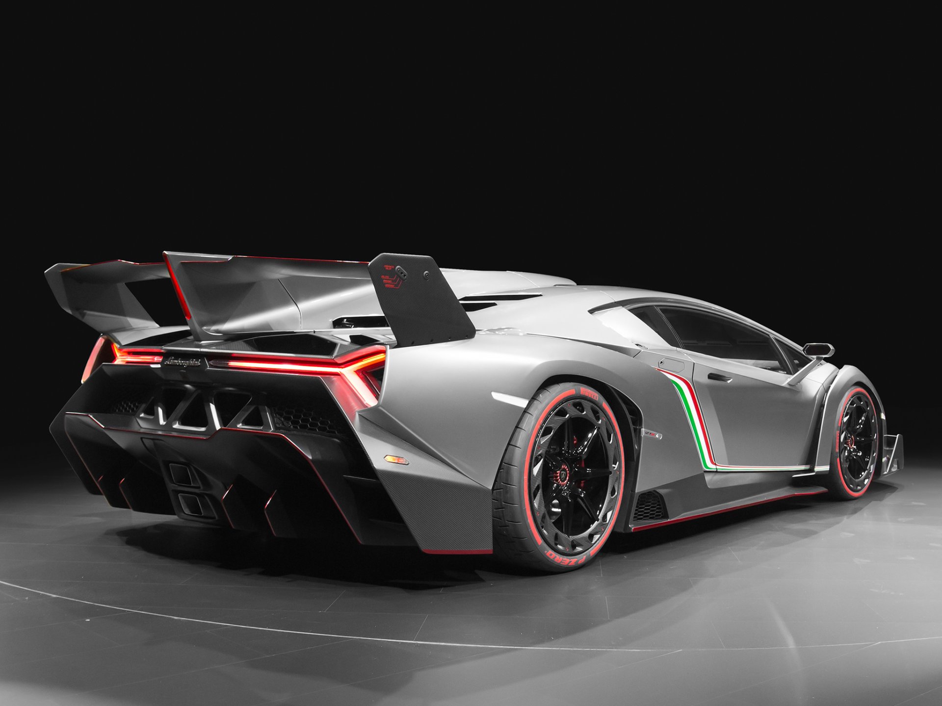 lamborghini veneno 2013 supersamochód jubileusz ekskluzywny lamborghini veneno tył moc