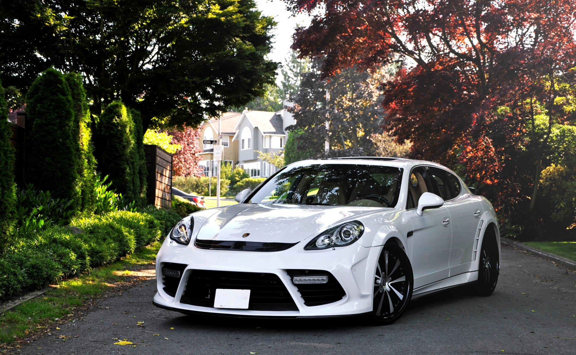 mansory porsche panamera turbo porsche supercar white street