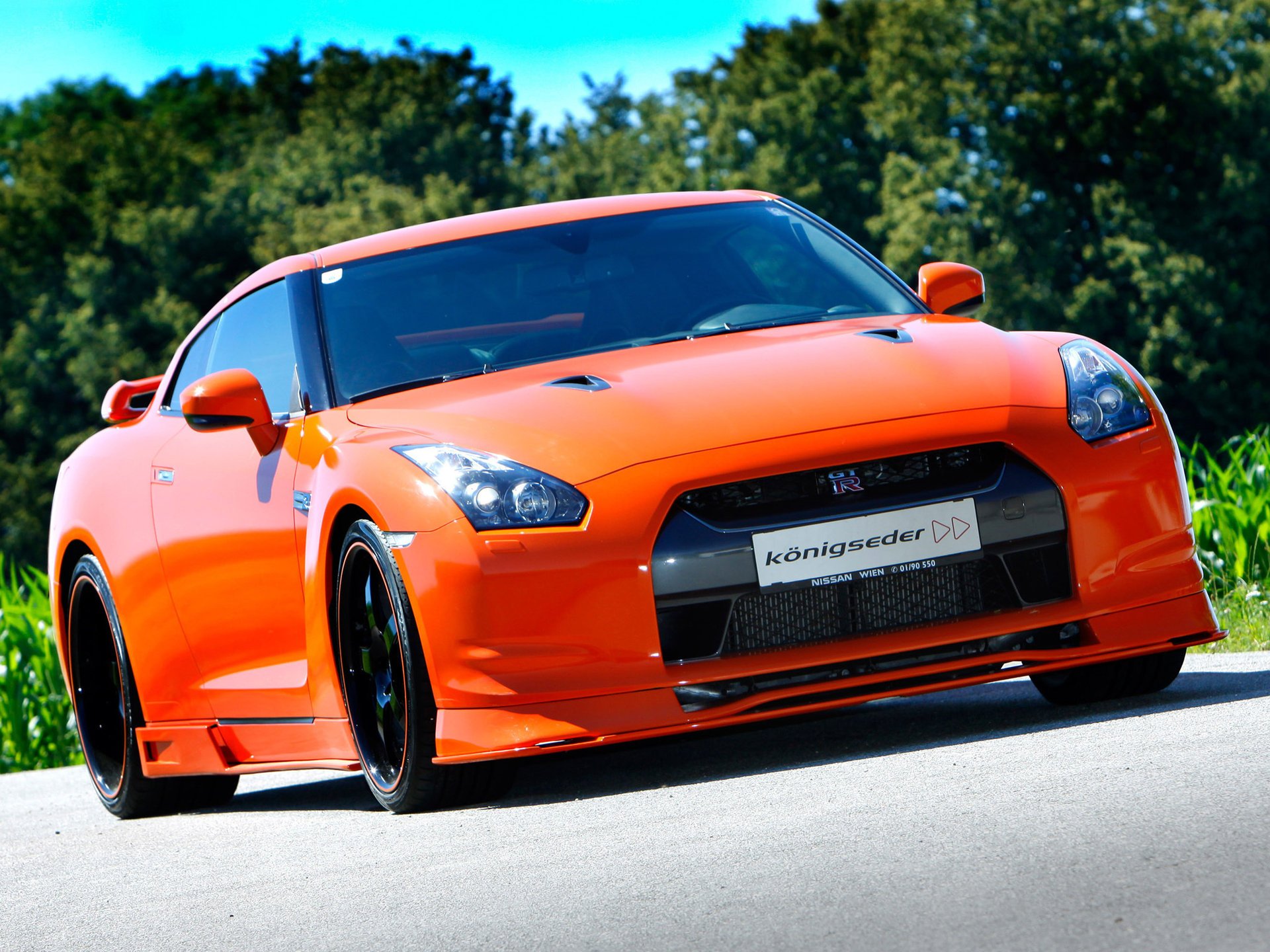 nissan koenigseder orange nissan naranja frente gt-r