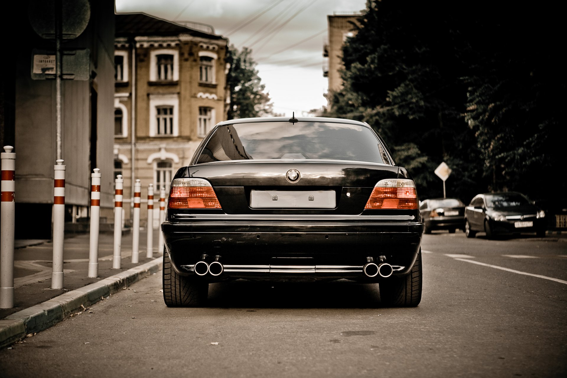 bmw e38 reflektory zderzak boomer siódemka