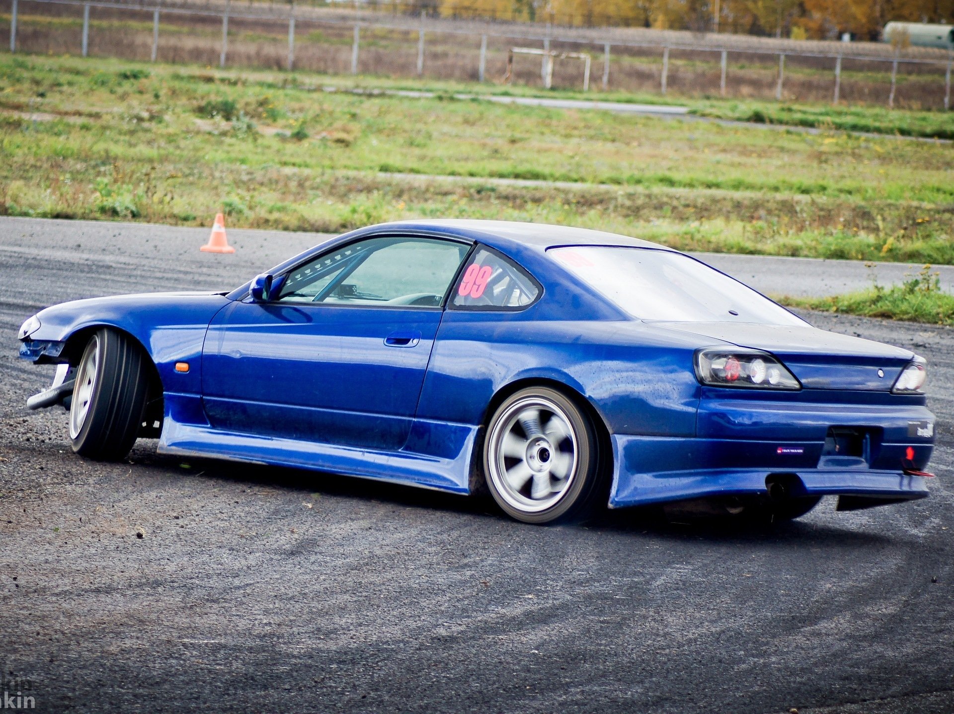 nissan sylvia s15 bleu auto voiture coupé cassé nissan piste piste dérive