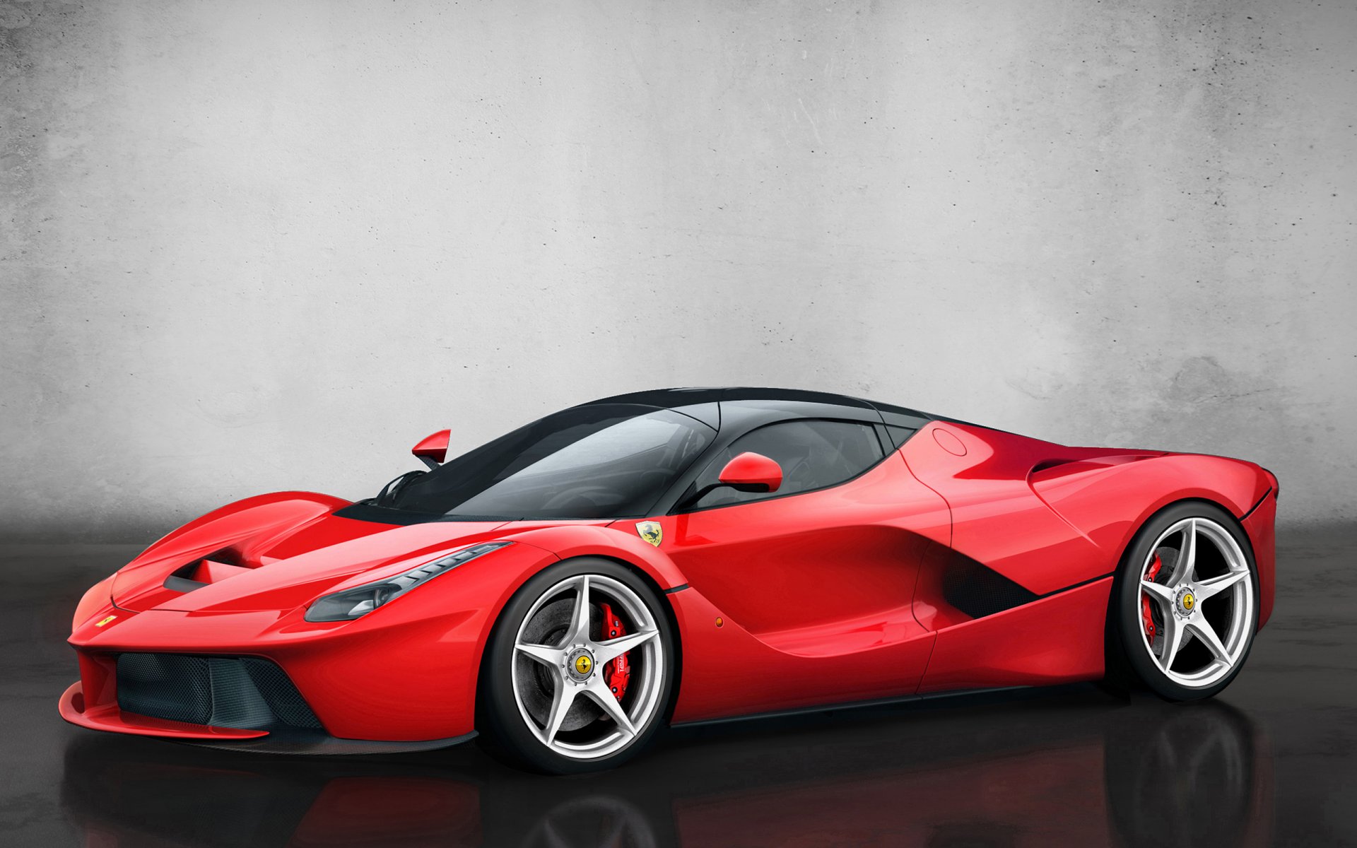 ferrari laferrari 2013 автомобиль красный