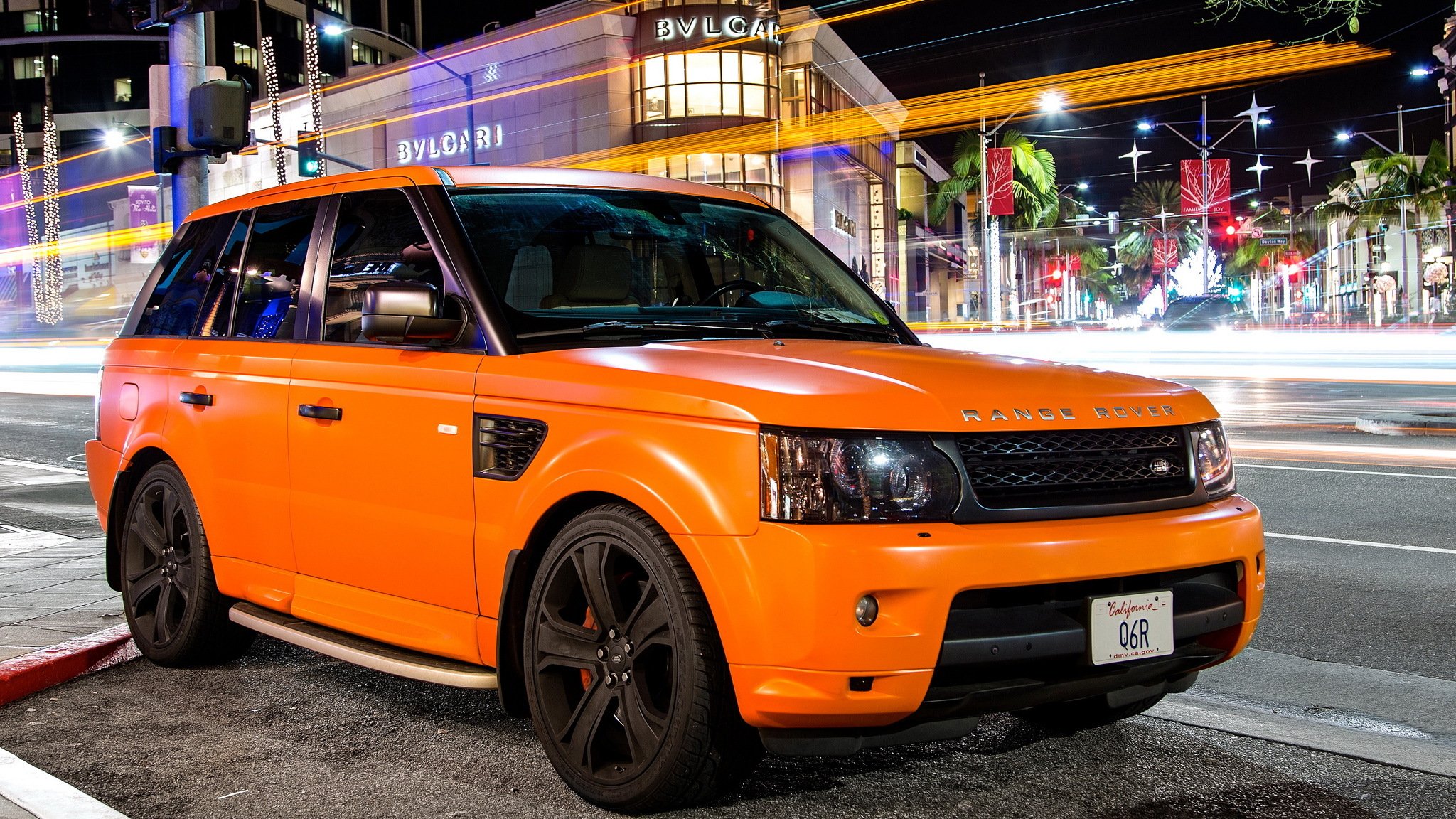 land rover sport orange matte tuning land rover