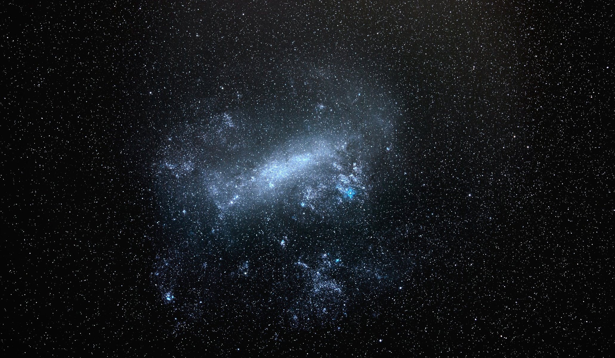 étoiles grands nuages de magelan nuit ciel