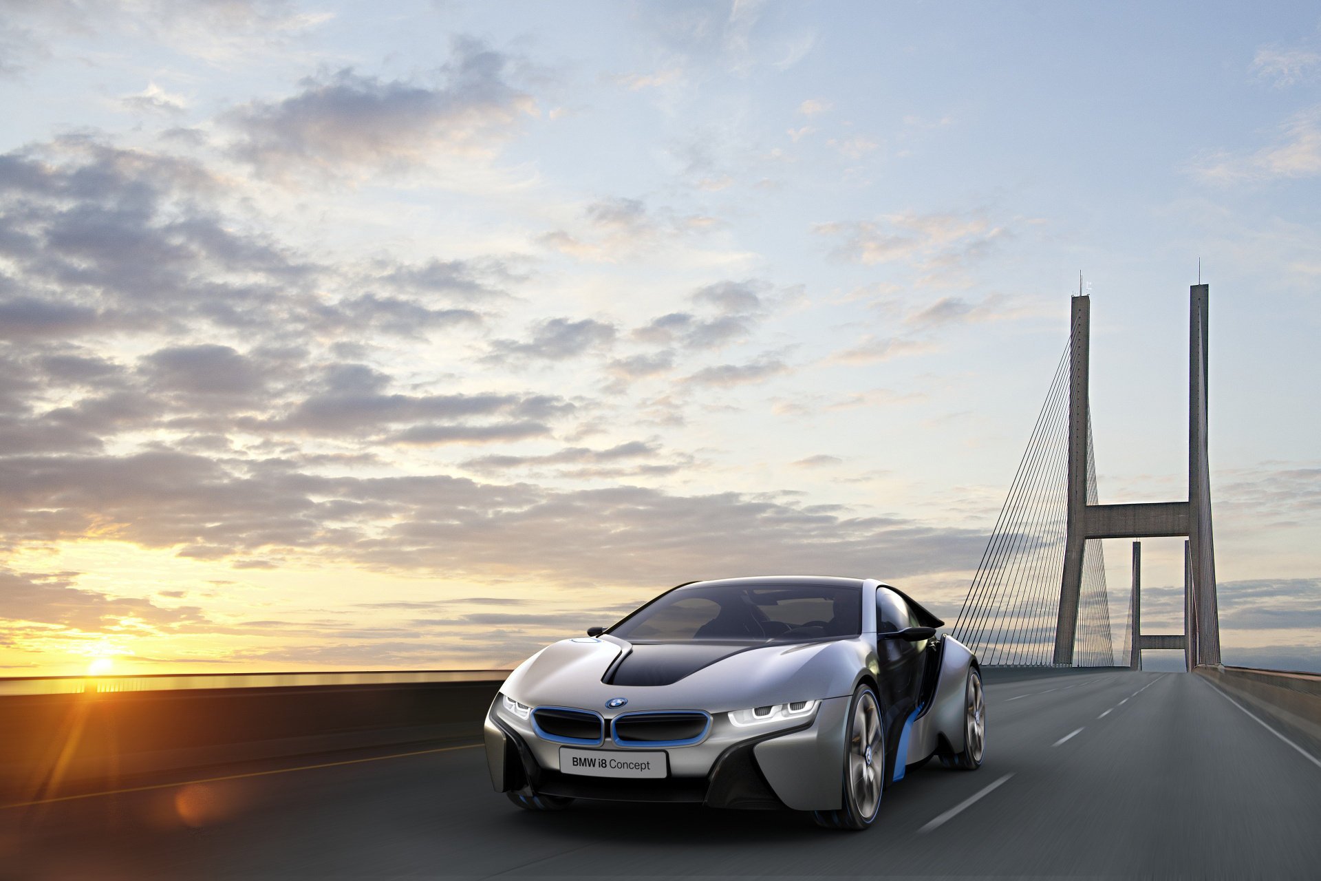 bmw i8concept ponte velocità sole