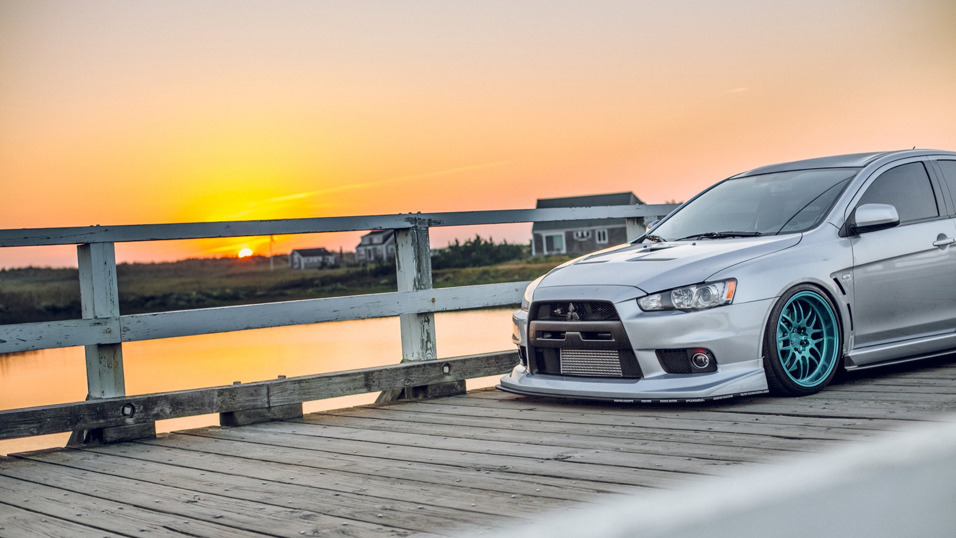 mitsubishi lancer evo x mitsubishi lancer tuning coucher de soleil