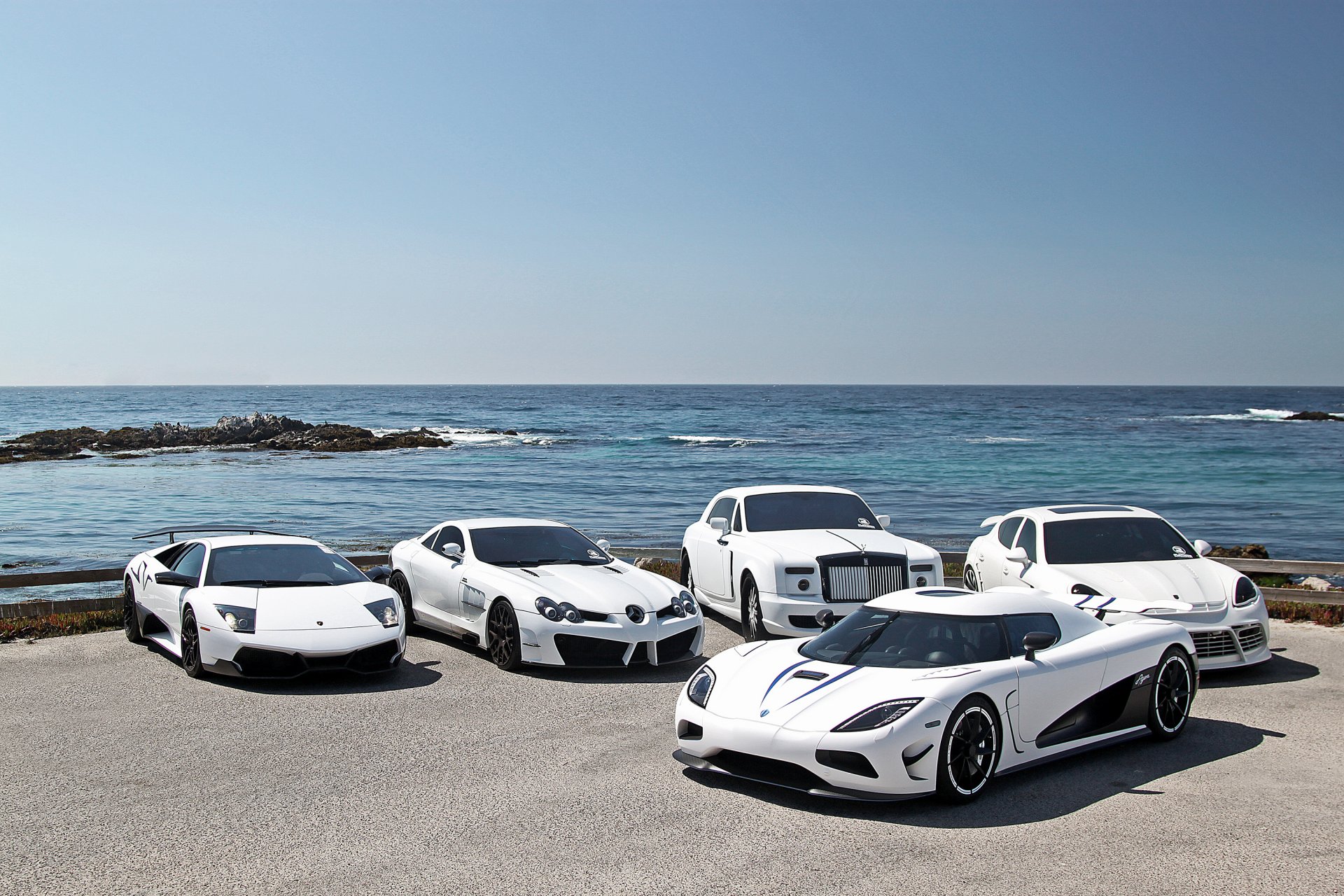 lamborghini mercedes rolls-roys porsche koenigsegg sv sls panamera phantom agera r blanco superdeportivo lamborghini porsche mercedes rolls-royce superdeportivos