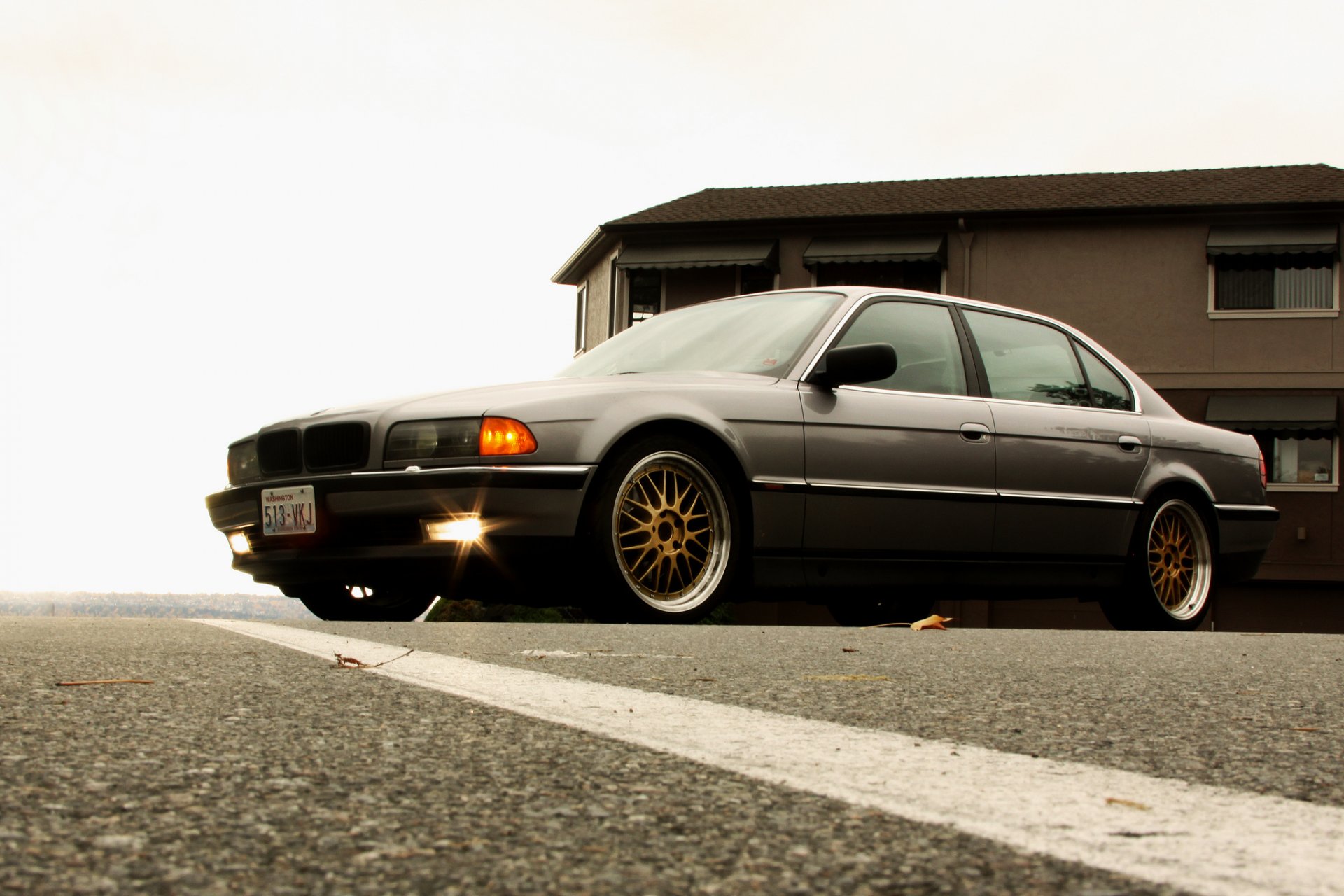 bmw 740 e38 bmw samochód tapety beha boomer reflektory siódemka felgi tuning