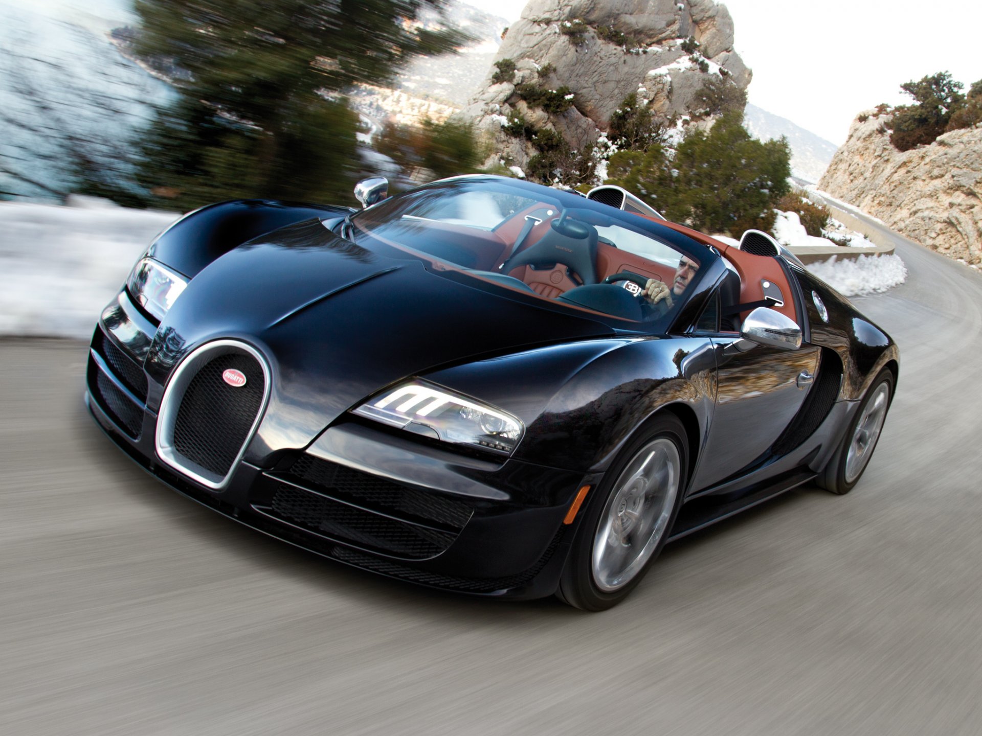 voitures voiture voitures voiture bugatti veyron grand sport roadster vitess trafic route bugatti veyron grand sport usa-spec noir