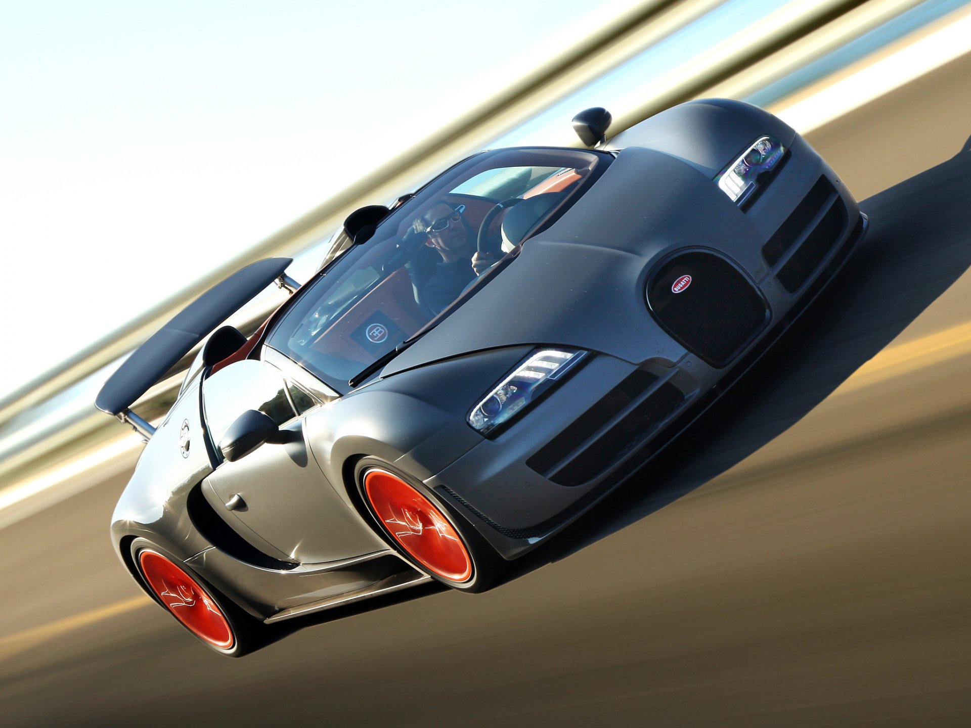 bugatti veyron grand sport roadster vitesse auto hypercar pista velocità