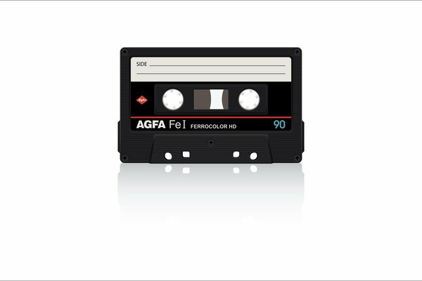 Retro ist eine Audiokassette mit aufgenommener Musik