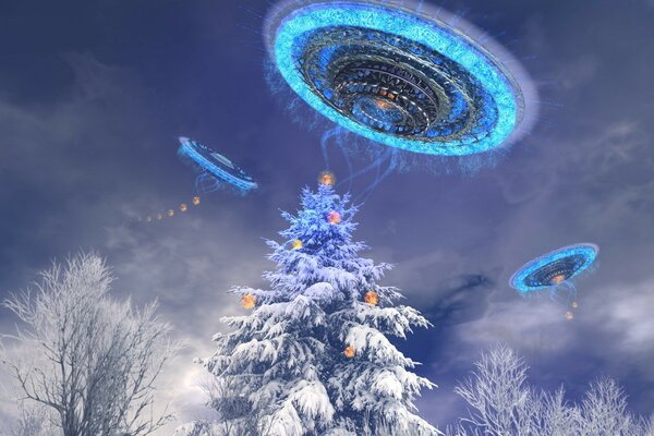 Albero di Natale e UFO