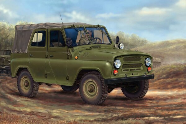 Das berühmte sowjetische Auto. Armee SUV uaz-469