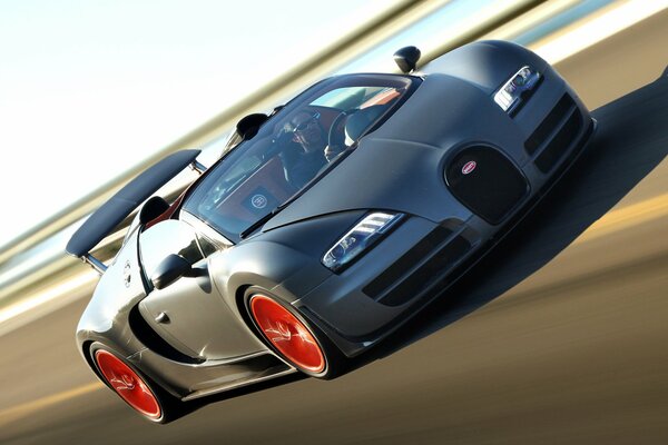 Bugatti Veron on the expressway