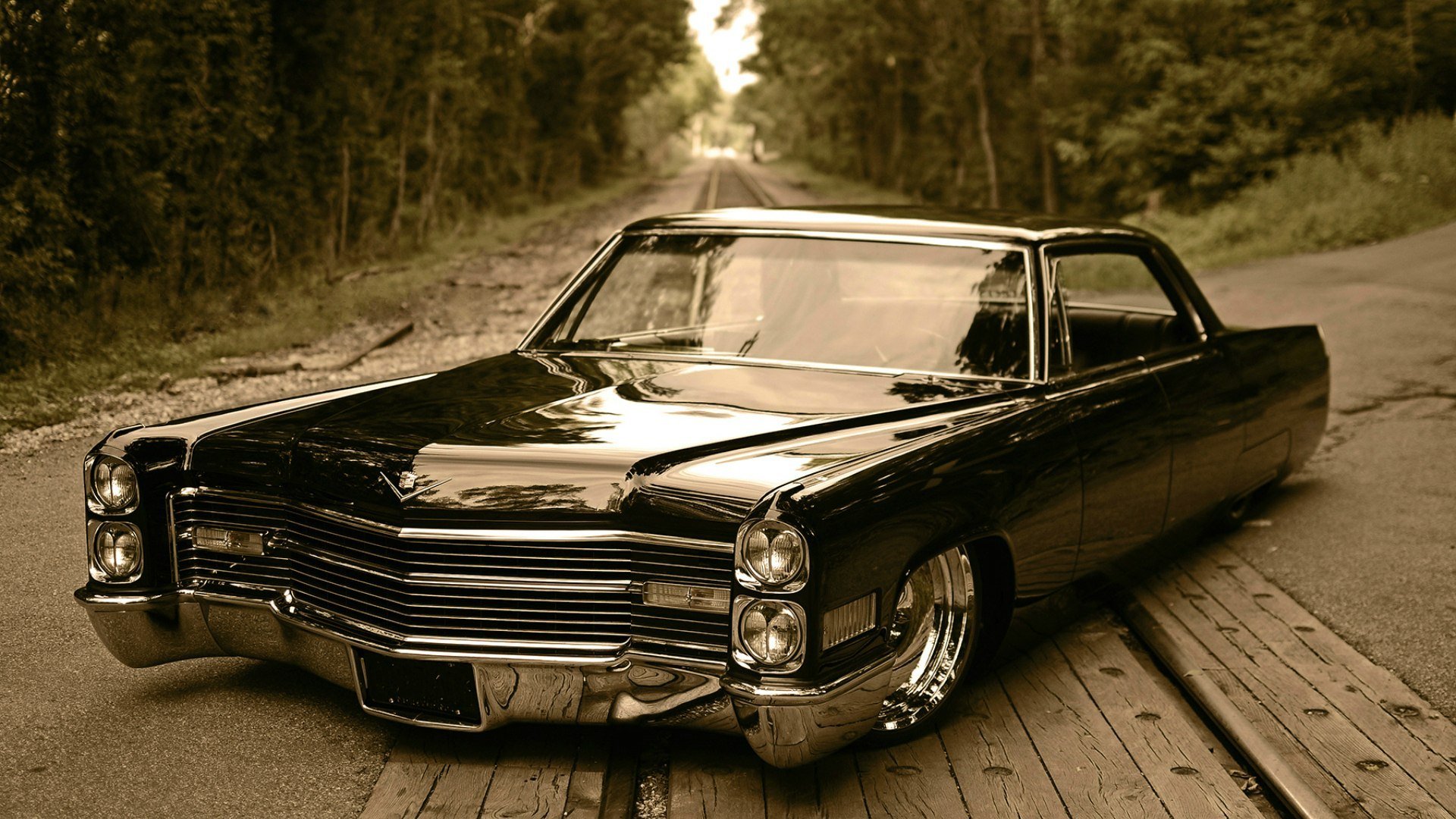 cadillac de ville oldtimer niedriger fahrer